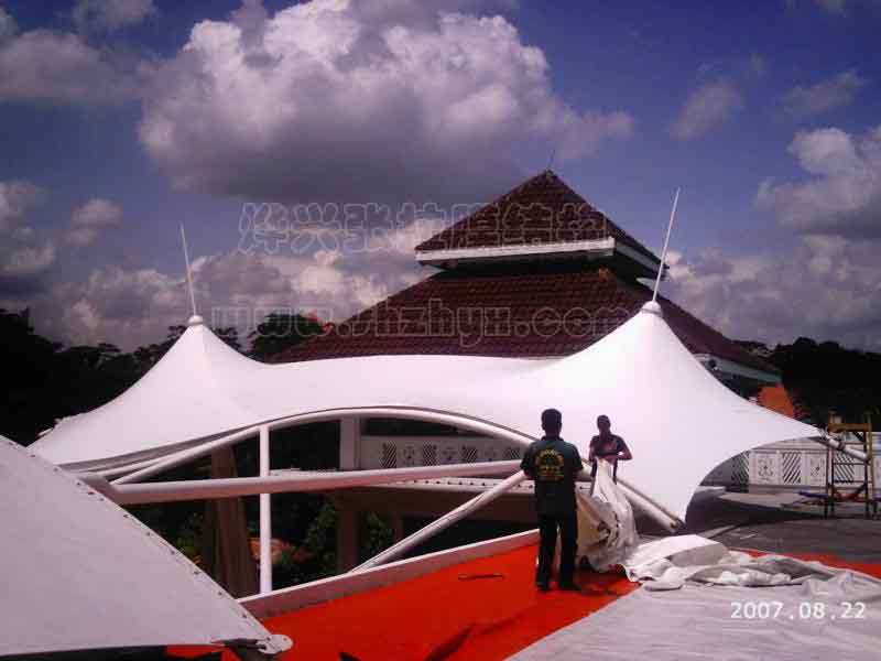 【永久性博物館施工】馬來西亞歷史博物館國外膜結構屋面